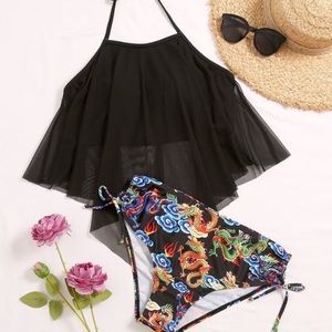 🌞Dragon & mesh halter bikini..amazing🌞